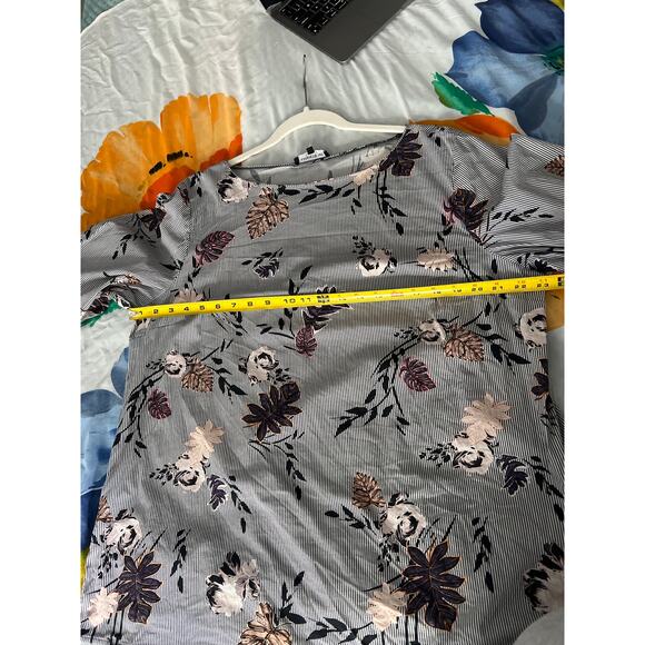 Lafayette 148 New York Caddie Blouse Ink Blue Women’s Size 18 Silk Blend - Picture 7 of 8